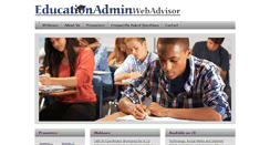 Desktop Screenshot of educationadminwebadvisor.com
