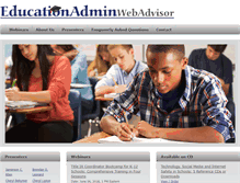 Tablet Screenshot of educationadminwebadvisor.com